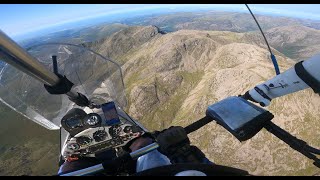 Flying over Helvellyn and Scafell Pike in the Lake District