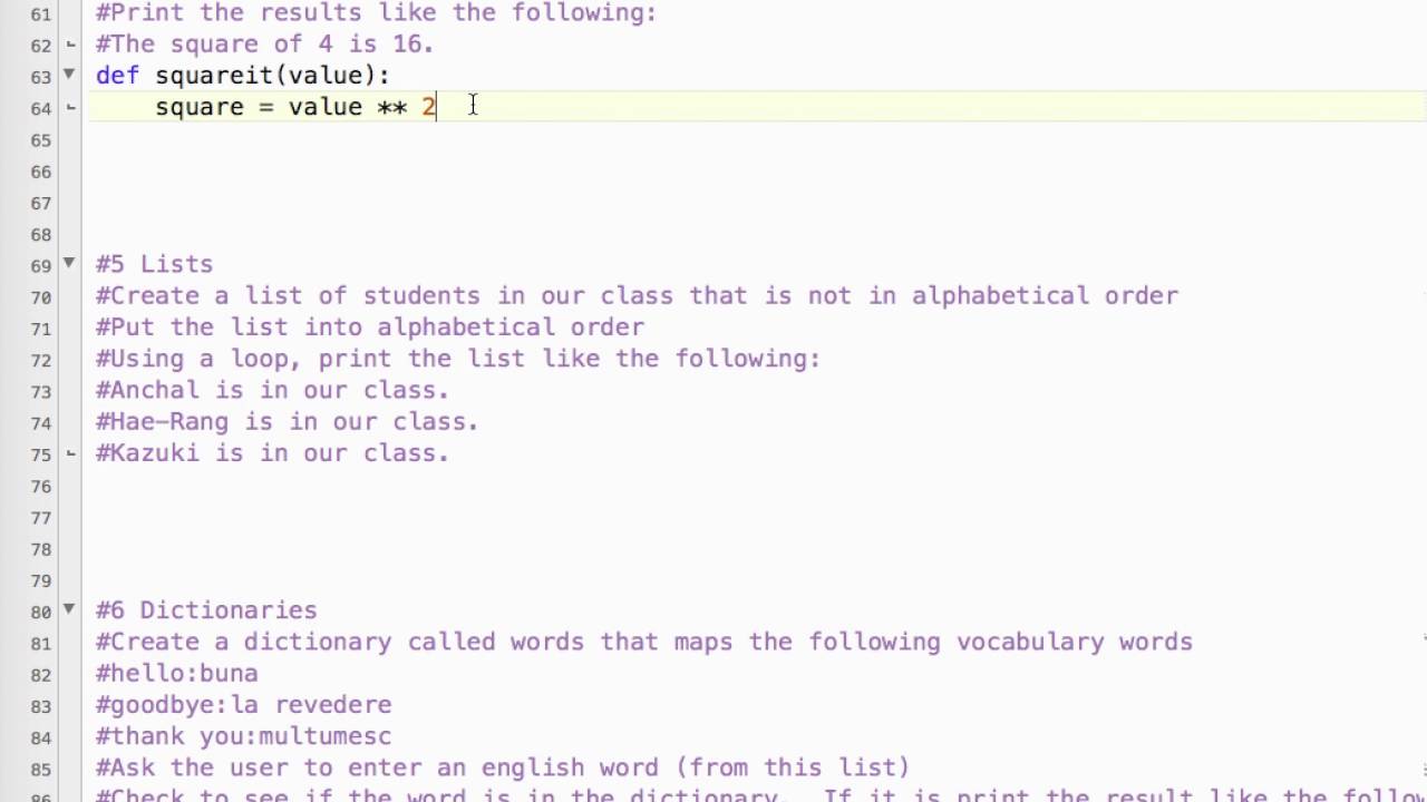 Python Final Review 4 - YouTube