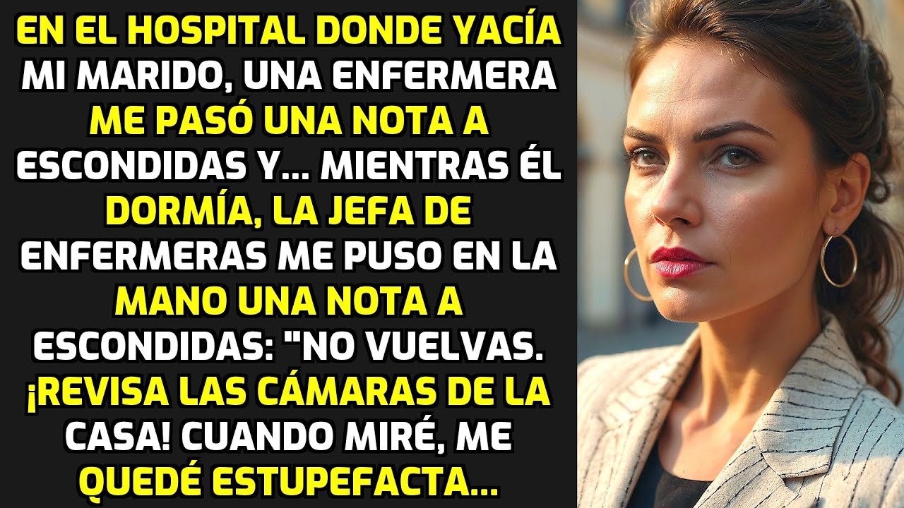 En El Hospital Donde Estaba Mi Marido, Una Enfermera Me Pasó Una Nota En Secreto Y... HISTORIAS VIDA