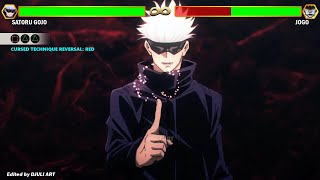 Gojo vs Jogo WITH HEALTHBARS | JUJUTSU KAISEN