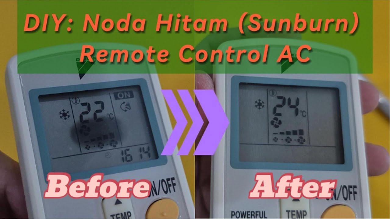 DIY: Layar LCD Remote Control AC - Cara Memperbaiki Noda Hitam (Black Spot)