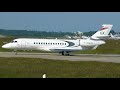 4k  dassault falcon 6x fwave takeoff at genevagvalsgg