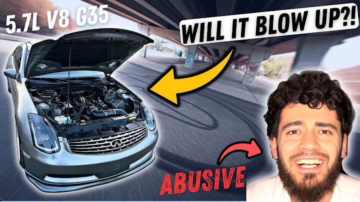 5.7L V8 Swapped Infiniti G35 DESTROYS Tires - Burn Outs & Full Throttle Pulls