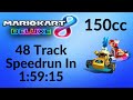 Mario kart 8 deluxe  150cc all tracks speedrun in 15915