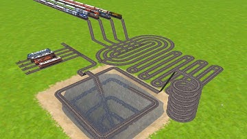 AI RAILS PASSING FROM SPRINGS SQUARE RAILROAD TRACK ZIG ZAG RISKY TRACKS/ trains Crossing 