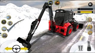 Grand Snow Excavator Games 3D - Snow Cleaning Simulator 2022 - Android Gameplay screenshot 2