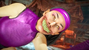 MK11 All Characters Perform Jokers Jump Scare Intro (The Joker Intro 4)