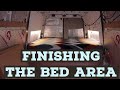 Seperating Areas In A Campervan Conversion - Finishing the bed area