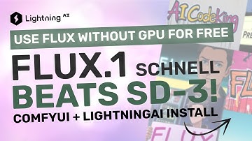 Flux 1 + LightningAI + ComfyUI : Use FLUX-1 for FREE without GPU! (Flux-1 Schnell Installation)