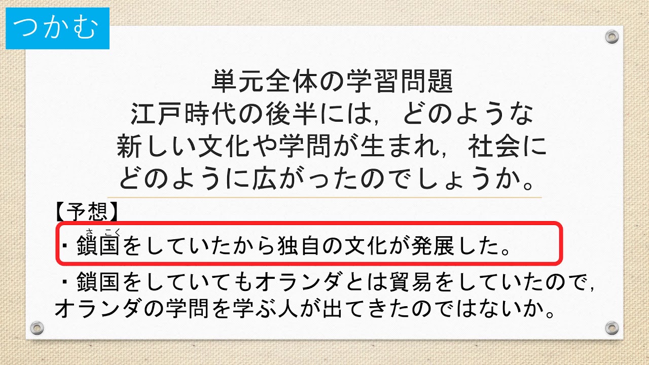 小６社会 東京書籍 町人の文化と新しい学問 Youtube