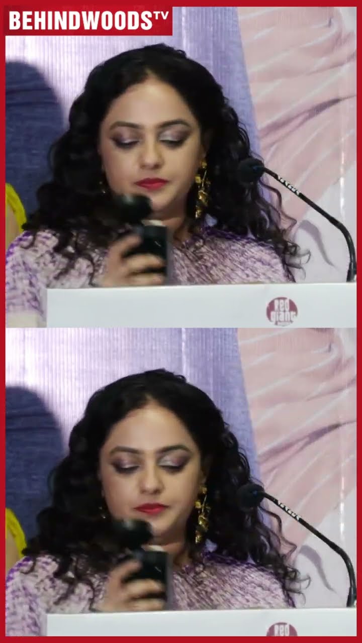 Nithya Menen பேசும்போது வந்த இருமல்...' உடம்பு சரியில்ல, அதான்..'