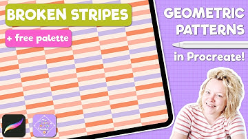 Create a Trippy Broken Stripes Pattern in Procreate – No Drawing Required! 🎨✨ (Beginner Friendly)