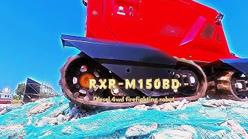 4wd all terrain diesel firefighting robot RXR-M150BD