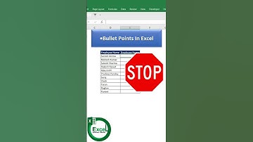 How to Add Bullet Points in Excel #shortsfeed #ytshorts #excel #exceltutorial