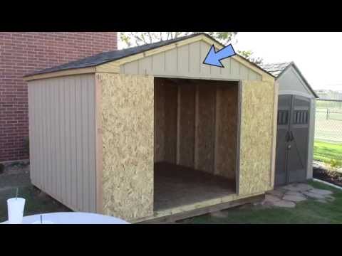 Building a pre-cut wood shed  - What to expect - Home Depot's