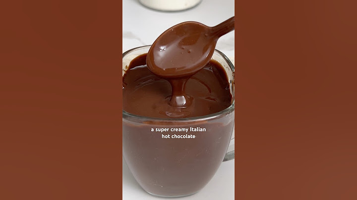 Italian Creamy Hot Chocolate #easyrecipes