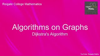 Y1 Decision 1: Dijkstra's algorithm