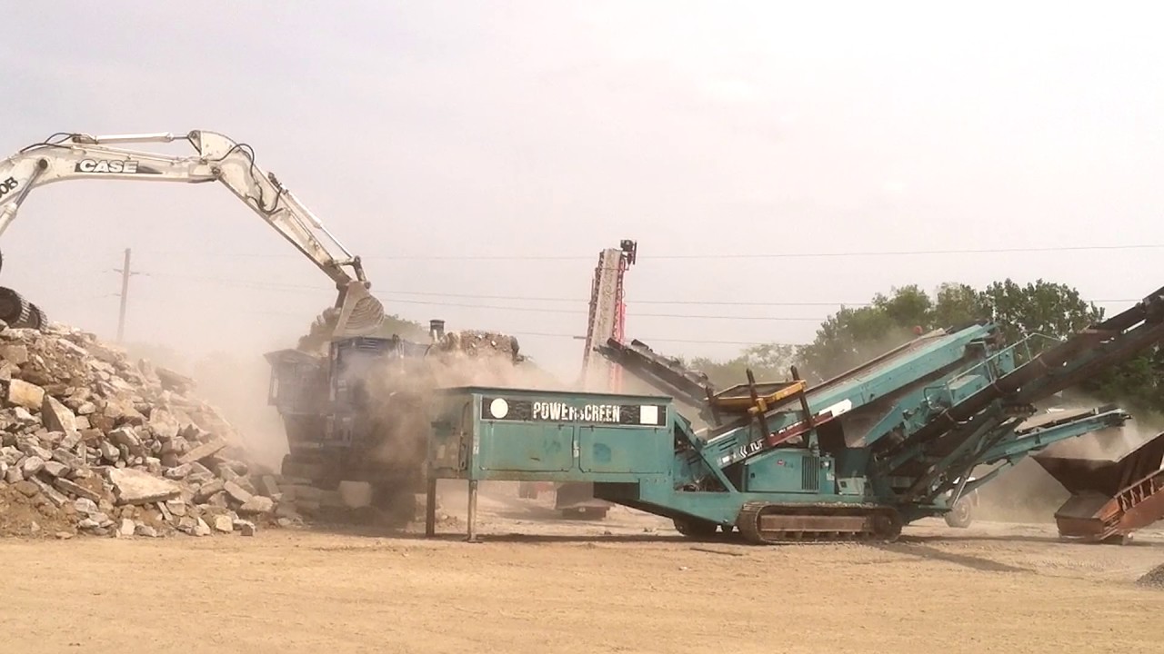 Mass Crushing & Excavating Crushing Job YouTube
