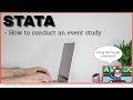 Stata  how to conduct an event study