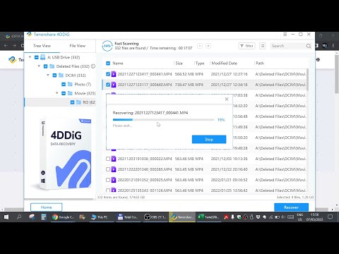 2022 How to Recover Deleted photos and videos with the Tenorshare 4DDiG recovery software