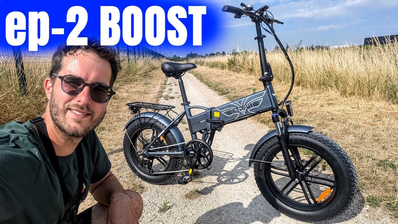 Vélo électrique ENGWE EP-2 BOOST - 750W - 13Ah - Roues 20x4.0 - Noir/Orange/Gris
