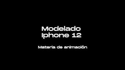 Modelado IPhone 12 - CINEMA 4D