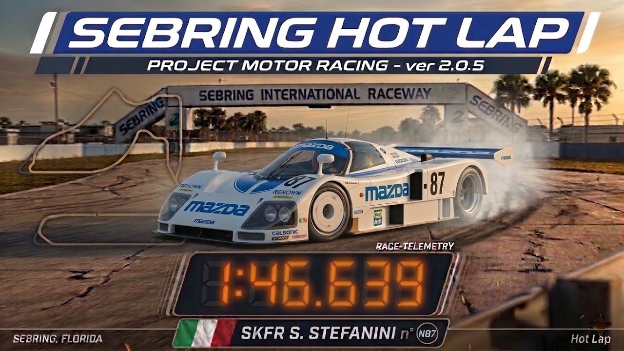 PMR Hotlap | MAZDA 787B @ Sebring | 1'46”639 | PROJECT MOTOR