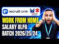 RecruitCRM &amp; Maruti Suzuki Hiring | Work From Home | Salary 8LPA | Batch 2026/25/24