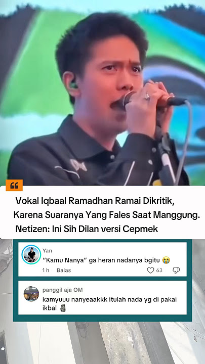 Iqbal Ramadhan sings his newest song, Cinta Luka Sempurna