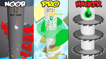 Helix Jump - NOOB vs PRO vs HACKER