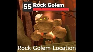 World Zero- Rock Golem Location
