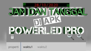 Cara menampilkan jam di Runningtext | Cara program jam pakai powerled pro | jam digital  runningtext