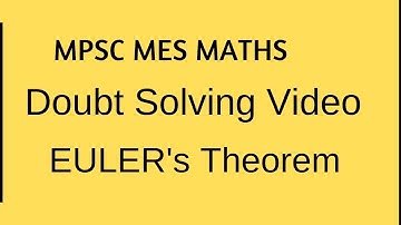 Doubt solving  EULER