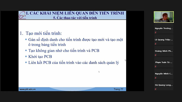 Bộ phận nào của hđh kiểm soát tiến trình