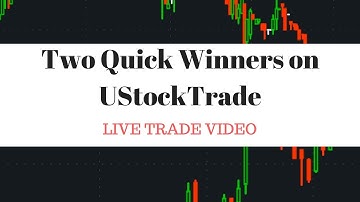 Two Quick Wins on UStockTrade (Live Trade Video) -  Live Small Account Trading - $HMNY & $IPCI