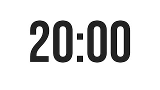 20 MINUTE TIMER - COUNTDOWN TIMER (MINIMAL)