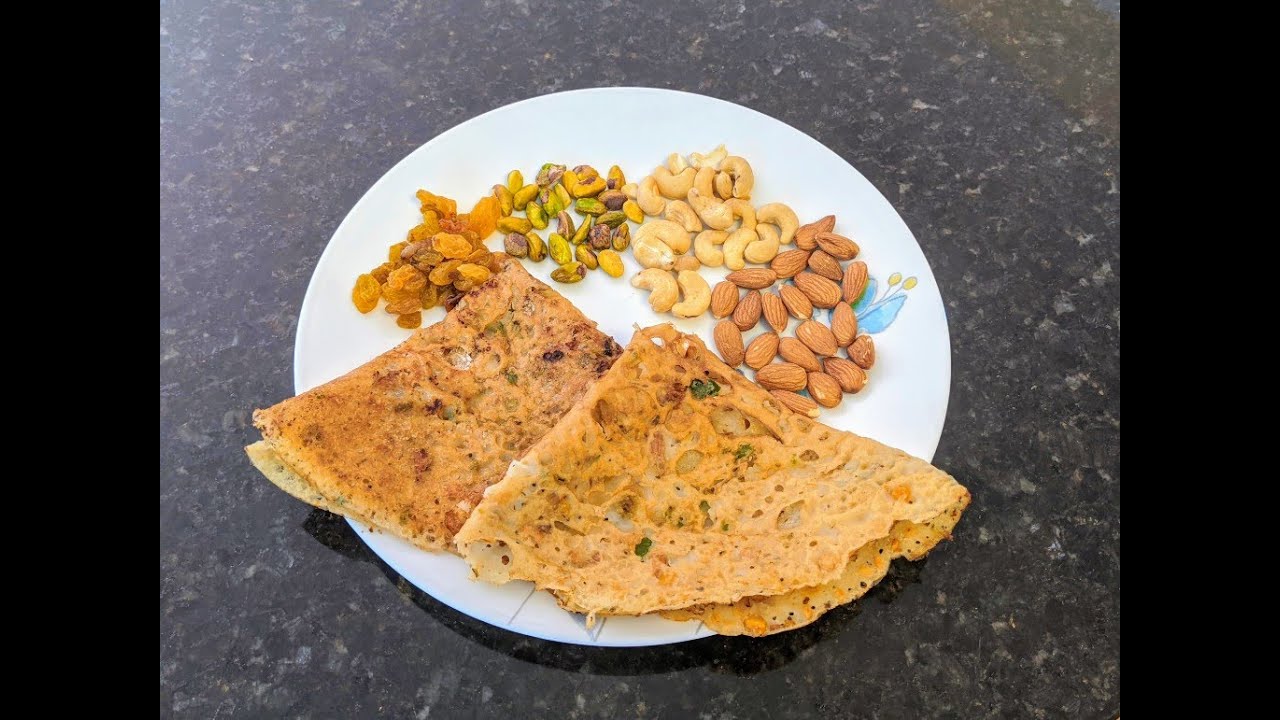 Dry Fruits Rava Dosa Salt and Sweet Version YouTube