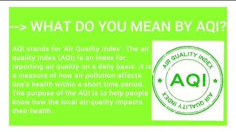 Air quality index| a way to measure air pollution|