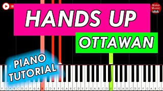 Ottawan - HANDS UP 🎹 Piano Tutorial