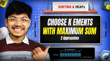 3478. Choose K Elements With Maximum Sum | Sorting | Priority Queue