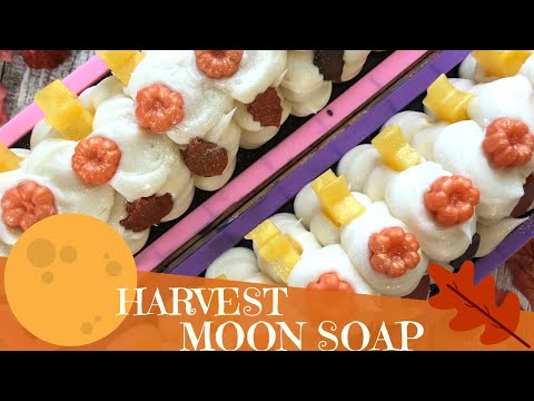 Making of Full Harvest Moon Cold Process Soap | 🍁 Luna Fae Creations