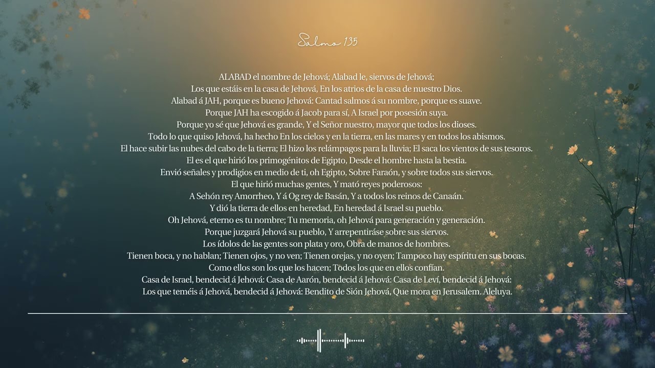 🌿 Salmo 135 | Sea alabado en Sion | Canto bíblico CCM · Shuli Bible