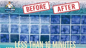 YOU CAN Remove calcium from pool tiles...10 min