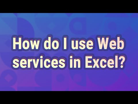 Video: Excel può chiamare i servizi Web?