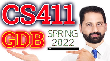 CS411 GDB 1 spring 2022 by abid farooq bhutta