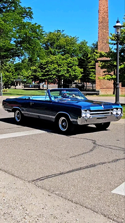 1965 Oldsmobile Cutlass Classic Car Drive By Engine Sound Motor Muster Greenfield Village 2024