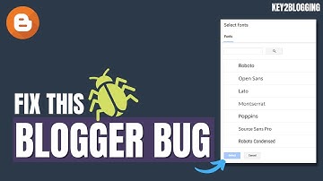 How to Fix Google Font issue in Blogger Post Editor | Fix Eliminate Render Blocking Resources