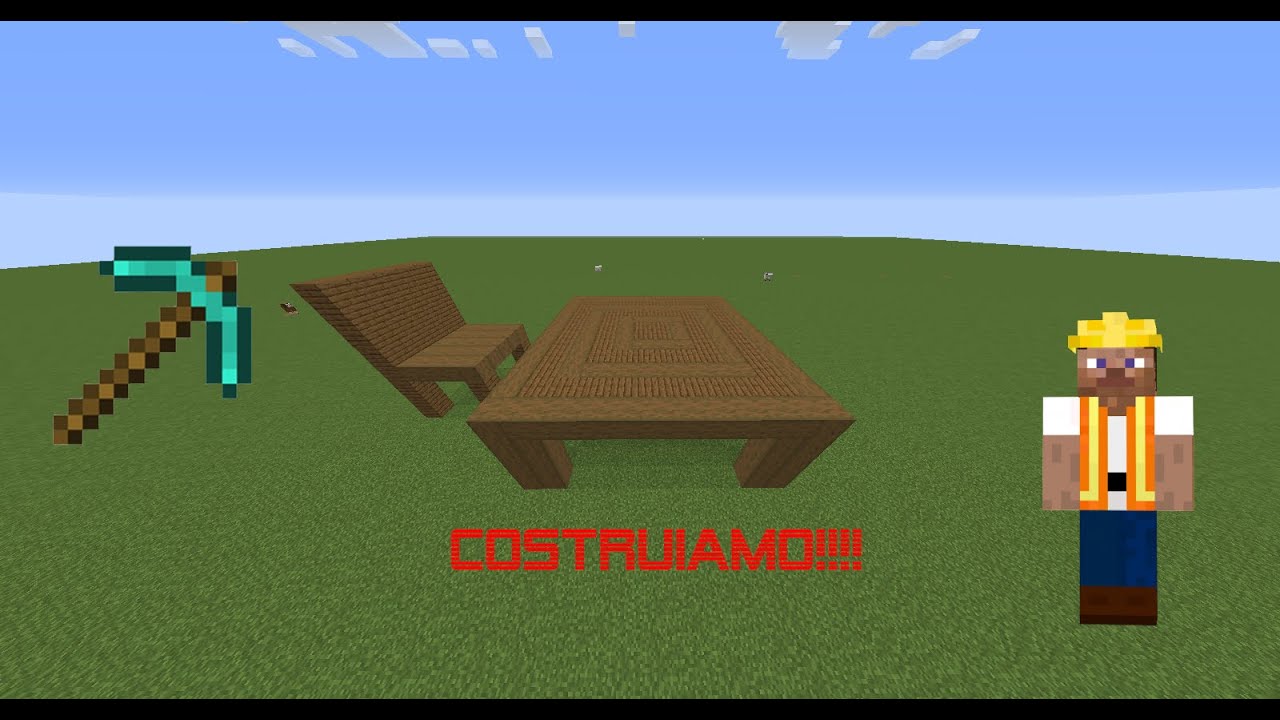 Come fare un tavolo + sedia su Minecraft! Tutorial - YouTube