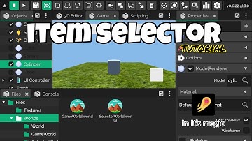 How to create Item Selectors System in it