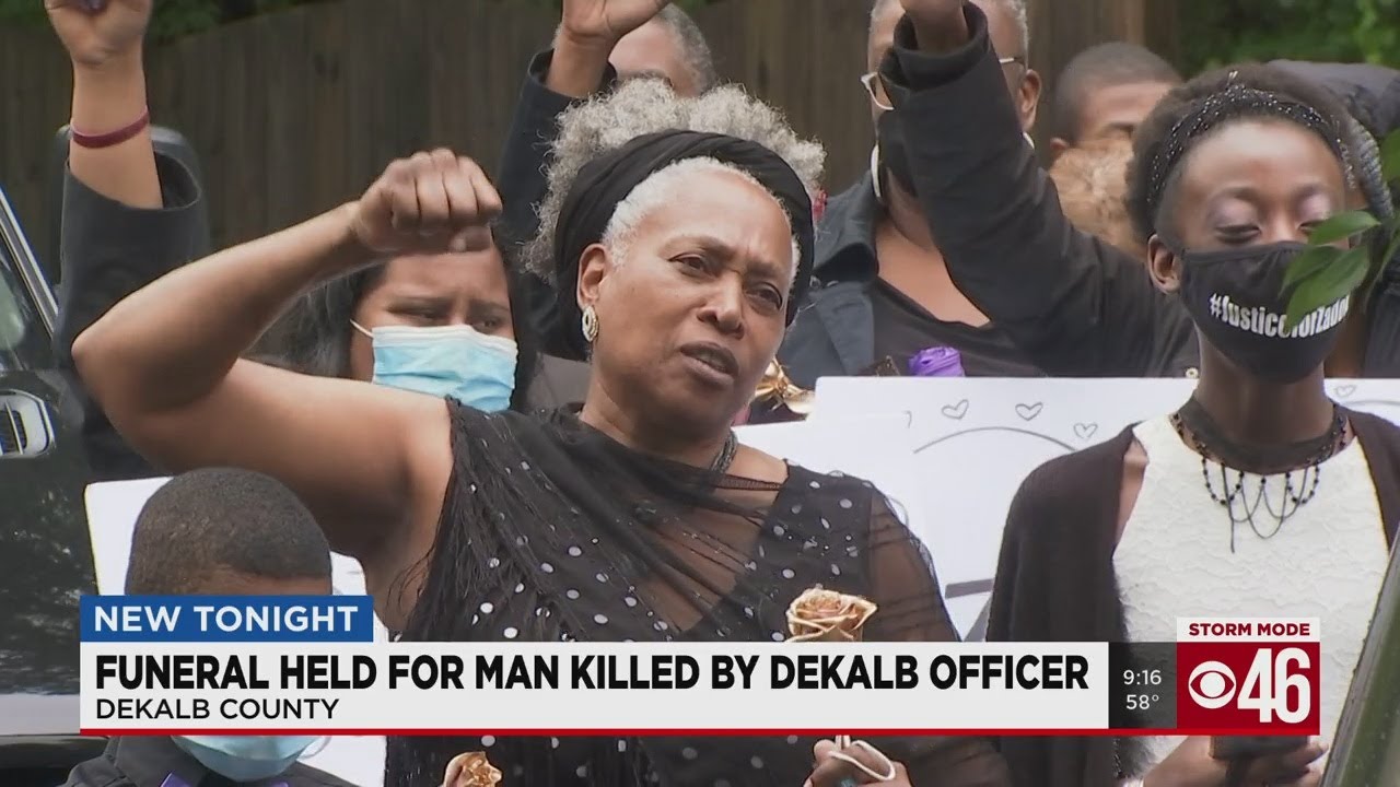 Funeral held for man killed by DeKalb officer - YouTube